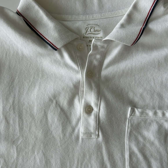 J.Crew Men's Stretch Pique Knit Polo 98% Cotton Size XL EUC - Picture 2 of 7